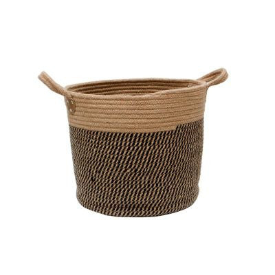 Cotton Linen Storage Laundry Basket, Simple, Lightweight