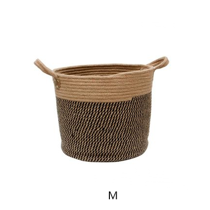 Cotton Linen Storage Laundry Basket, Simple, Lightweight
